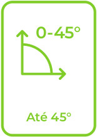 Até 45º