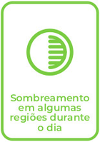 Sombreamento em algumas regiões durante o dia