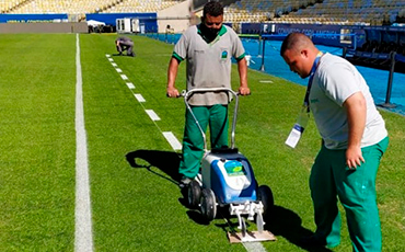 Campo De Futebol Ou Padrão De Campo De Futebol E Textura. Campo De Futebol  Abstrato Ou Fundo De Campo De Futebol Para Criar Tática De Futebol E  Estratégia De Jogo De Futebol.