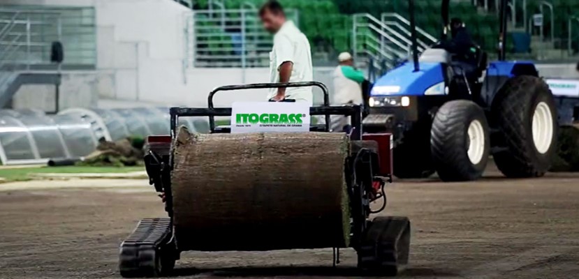 Troca do gramado do Allianz Parque - Itograss